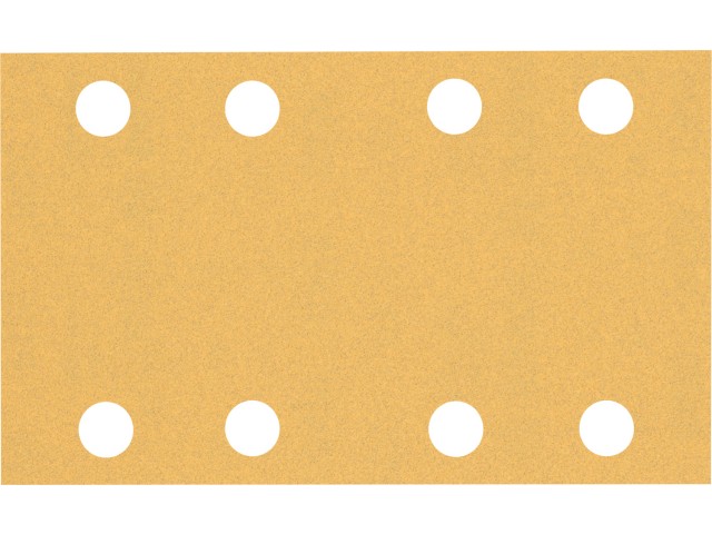 Brusni papir EXPERT Bosch z 8 luknjami za vibracijske brusilnike, Dimenzije: 80x133 mm, Zrnatost: 120, 2608901663